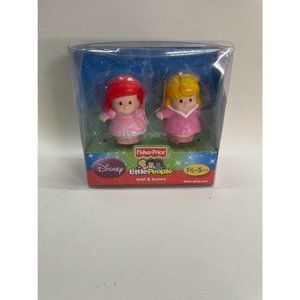 Fisher-Price Little People Disney Princess Ariel and Aurora Set NEW